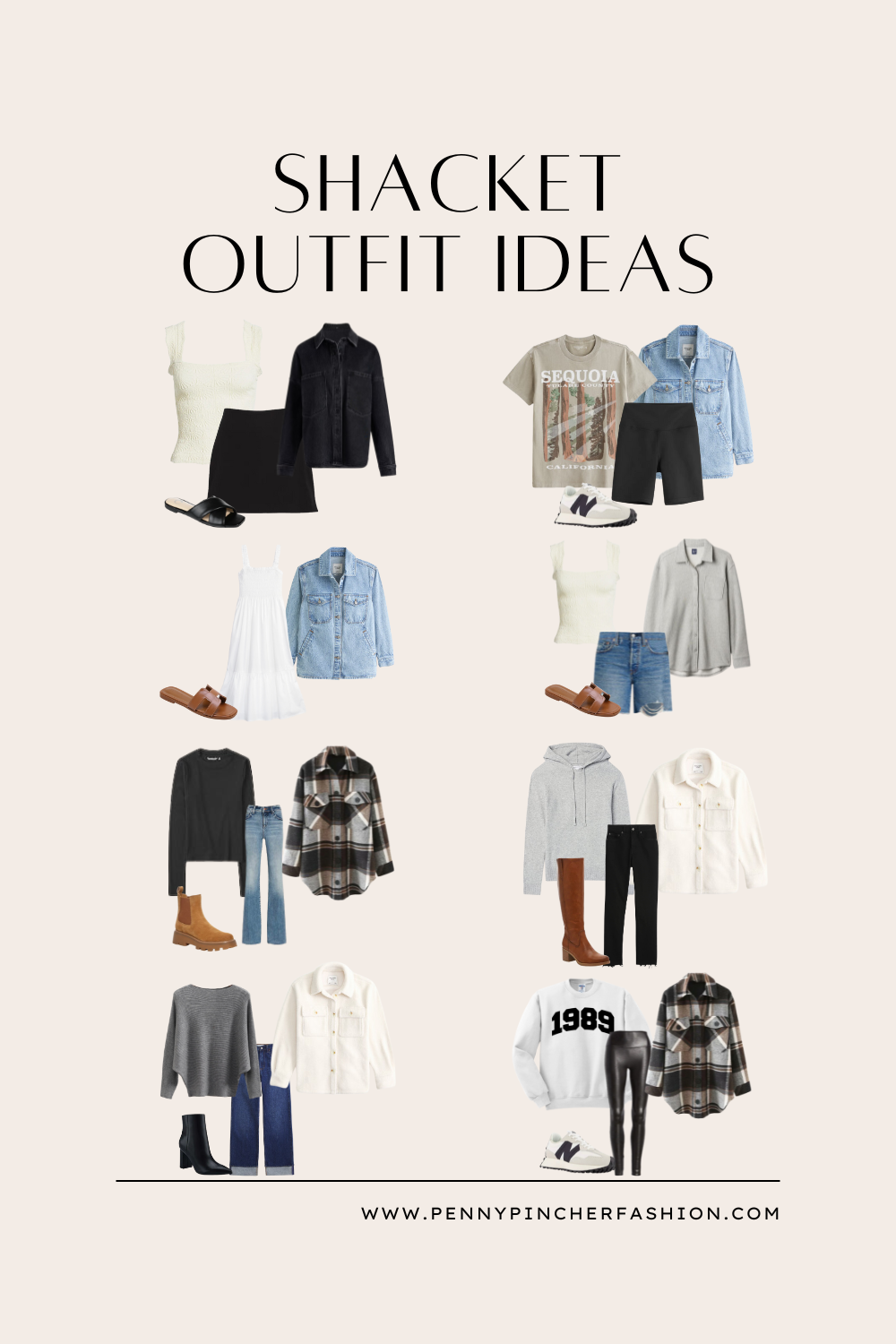 shacket outfit ideas